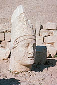 Nemrut Dagi Milli Parki, the tomb of King  Antiochos I, west terrace, statue of Apollo